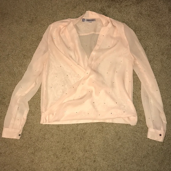 Jennifer Lopez Tops - Pink sheer top
